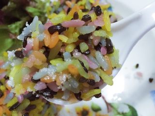 17、⚜彩虹肉丸子????,彩虹花米饭特写镜头????????