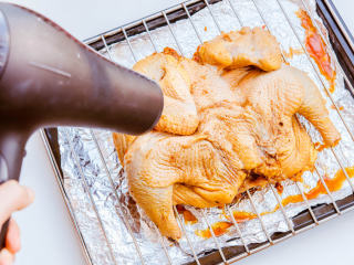 8、烤鸡,风干鸡皮...万能的吹风机或北方嗖嗖的西北风二选一