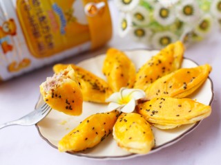 15、香甜软糯的芋泥肉松酥,好看又好吃～