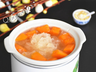 6、冰糖银耳炖木瓜#健康美颜餐#,OK