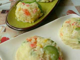 7、土豆沙拉,摆个美美的造型