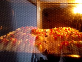 12、香葱火腿包,烤箱预热，上下火，中层，180度，烤10分钟