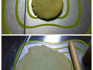 6、南瓜派,擀成片状