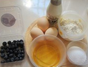 1、酸奶蓝莓蛋糕,材料