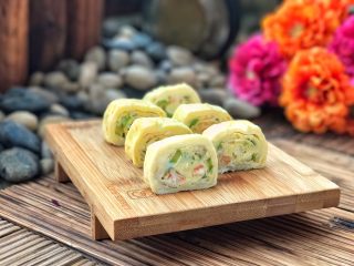 13、幸福满满厚蛋烧（宝宝辅食）,切面非常漂亮