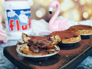 16、爆浆脏脏蛋挞,巧克力控的最爱呀