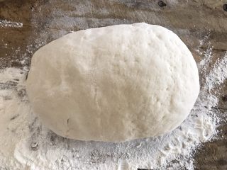 10、笋干肉包,取出面团反复揉捏排气