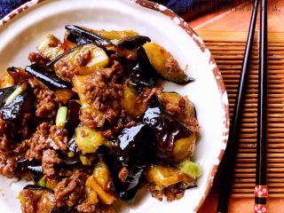 15、肉末烧茄子,成品1