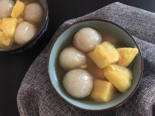 16、番薯汤圆糖水,完成