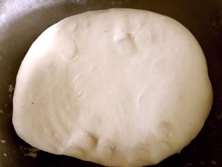 2、飘香韭菜盒,和好的面团醒至一个小时就比较光滑细腻哦