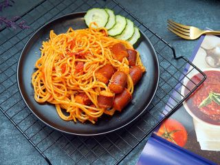 13、通心肠番茄意面,完成