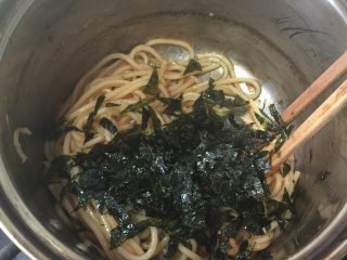 4、简单的意面????,加海苔