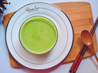 10、参考月龄6+奶香豌豆糊,倒入奶香豌豆糊