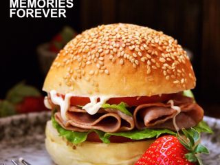 12、培根汉堡,做好了是不是食欲大增呀？