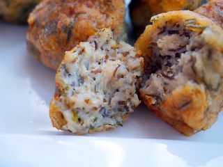 22、酥炸鱼球,近看