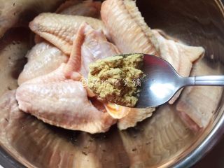 3、香烤鸡翅,姜粉。