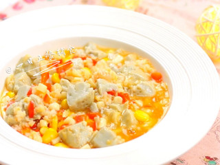 11、鸡蛋豆腐鲜虾羹,好鲜美的豆腐羹,我真的跟小柚子吃的打起来了。