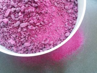 15、自制紫薯粉,中途倒出来进行过筛出粉末