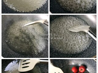 2、山楂雪球,砂糖/冰糖300g加150ml水熬至小气泡密集，加25ml食醋拌匀，关火，倒入山楂；