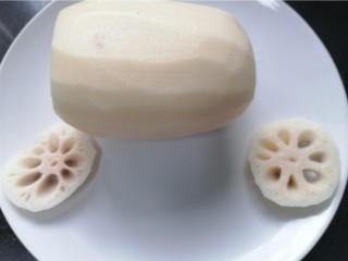 5、糯米藕,两头切下来