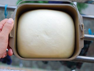 3、蜂蜜糯米小餐包,放温暖处，约莫1个小时左右发酵至两倍大