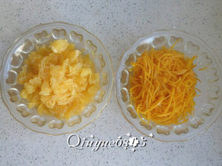 8、蜂蜜橙子茶,剥下橙子的果肉