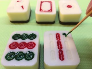 55、有内涵的麻将牌,继续填其他绿色面糊