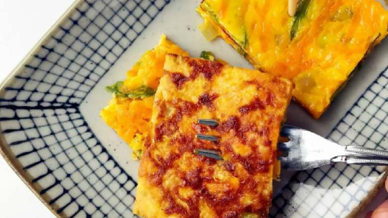 宝宝辅食南瓜烘蛋—细腻软嫩自带清甜些许奶香12M