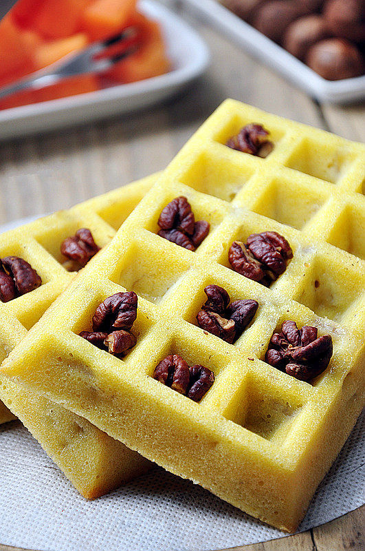 清凉香蕉华夫饼