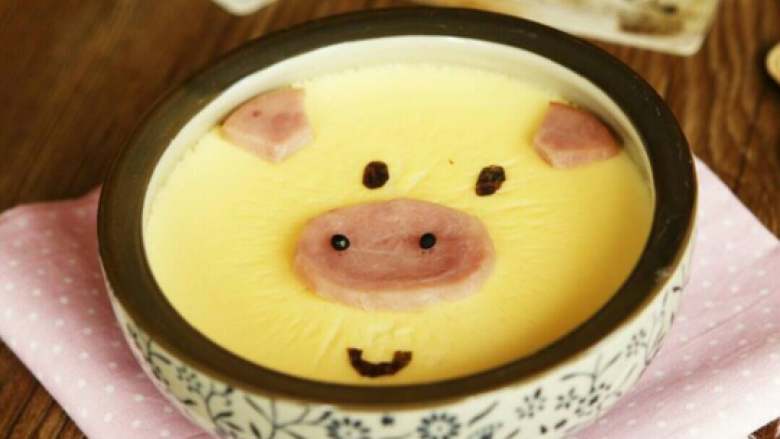 儿童餐小猪蒸蛋