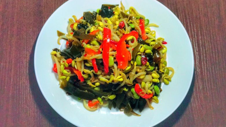 妈妈的味道蚝油酸辣海带双豆