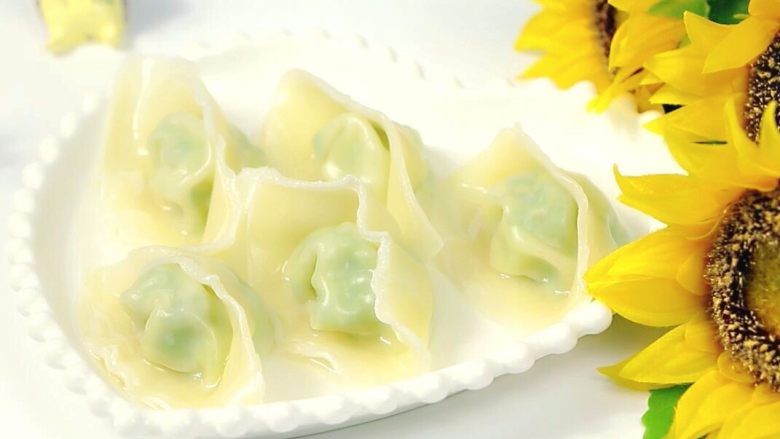 宝宝虾肉大馄饨宝宝辅食青菜馄饨皮