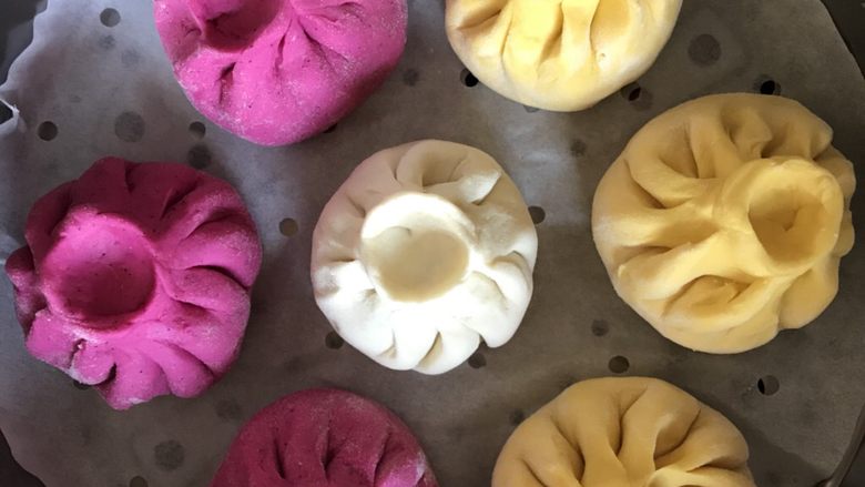 三彩豆沙包附豆沙馅制作