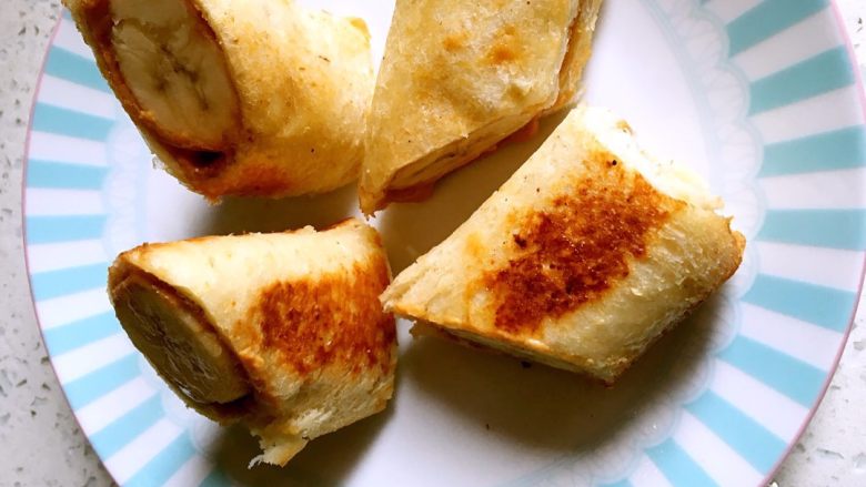 下午茶香蕉吐司卷