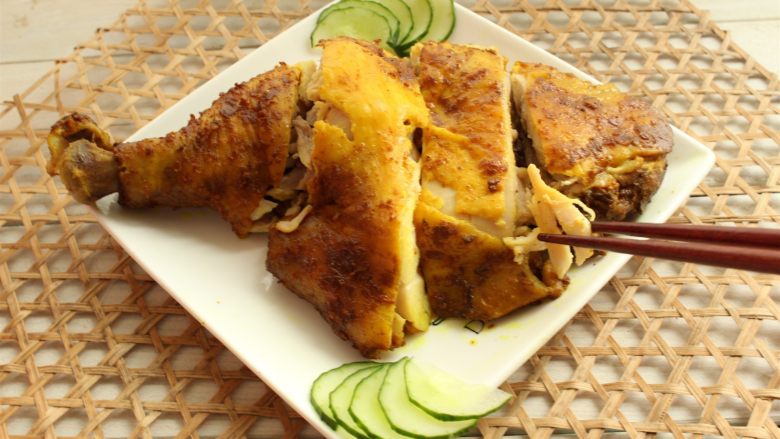 盐焗鸡腿面包机版