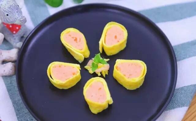 鲜虾蛋卷宝宝辅食食谱