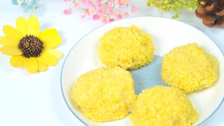 小米豆腐虾仁丸宝宝健康辅食高蛋白补钙