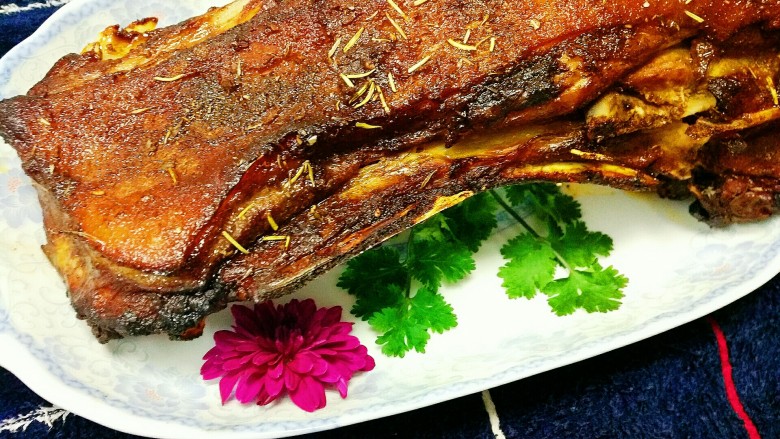 家有烤箱迷迭香烤羊排