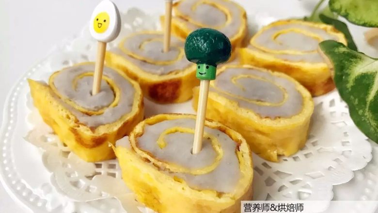 宝宝辅食芋头蛋卷好好吃早餐元气满满地开始一天吧10M