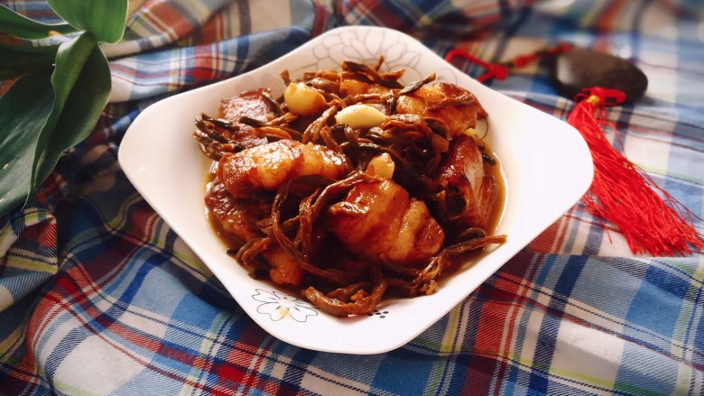 那一抹家乡味妈妈菜干豆角烧肉