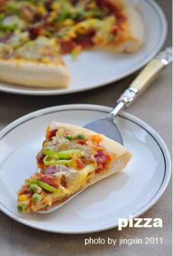 简易腊肠披萨