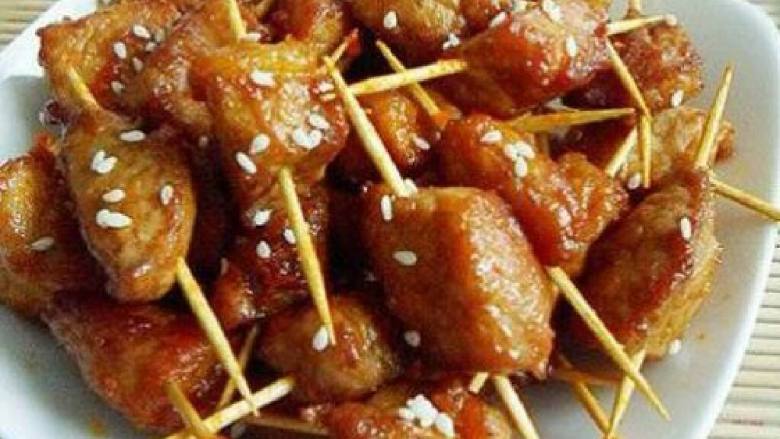 牙签肉自己在家可以做的BBQ