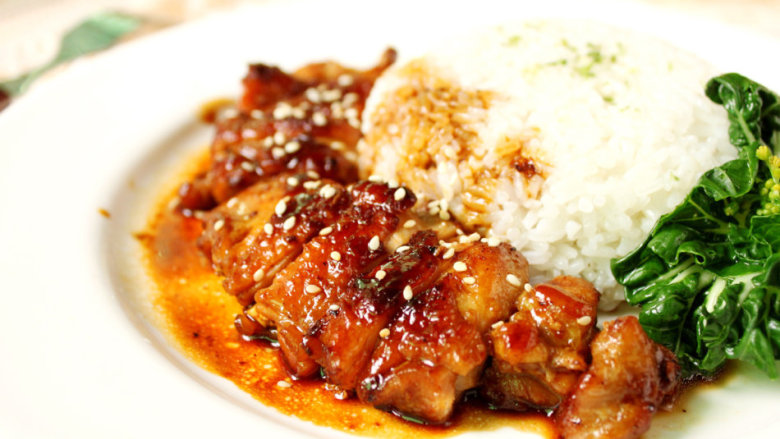 烧汁鸡腿饭