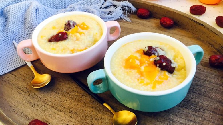 感恩节食谱南瓜大枣小米粥