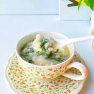 宝宝辅食青菜芋艿羹—清香滑腻可拌饭也可以直接喝哦10M