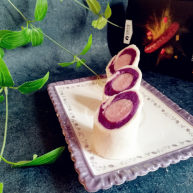 香肠紫薯吐司卷