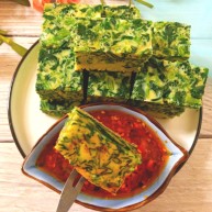 菠菜鸡蛋糕