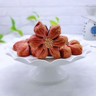 中式甜点蜜豆桃花酥