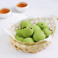 抹茶蔓越莓麻薯