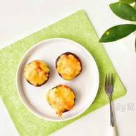 芝士虾仁焗香菇